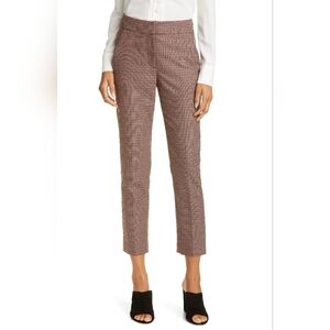 Veronica Beard Gemini Check Houndstooth Crop Pants